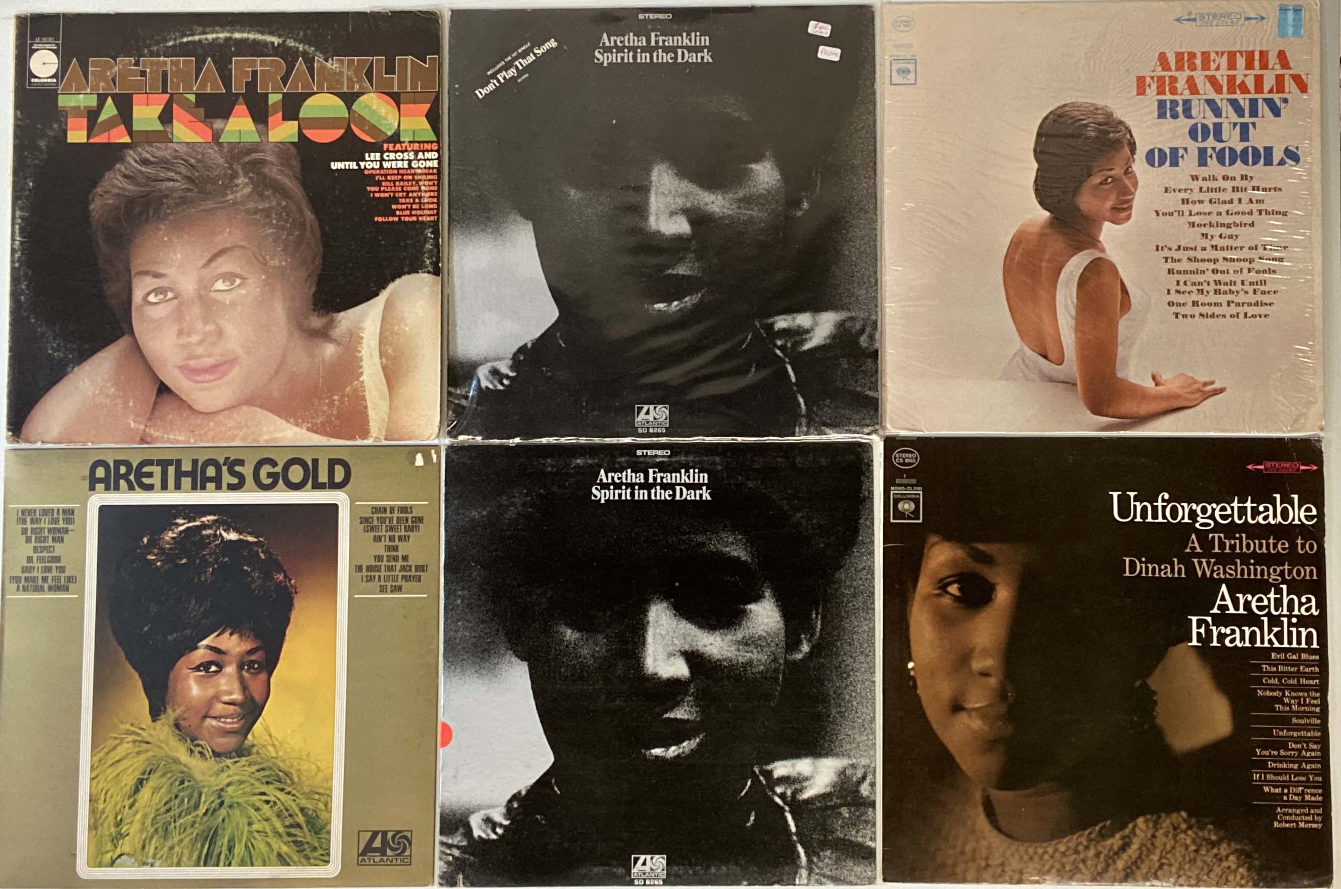 ARETHA FRANKLIN - LP WITH 12" COLLECTION.