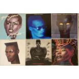 GRACE JONES LP AND 12". Exquisite pack of titles here.