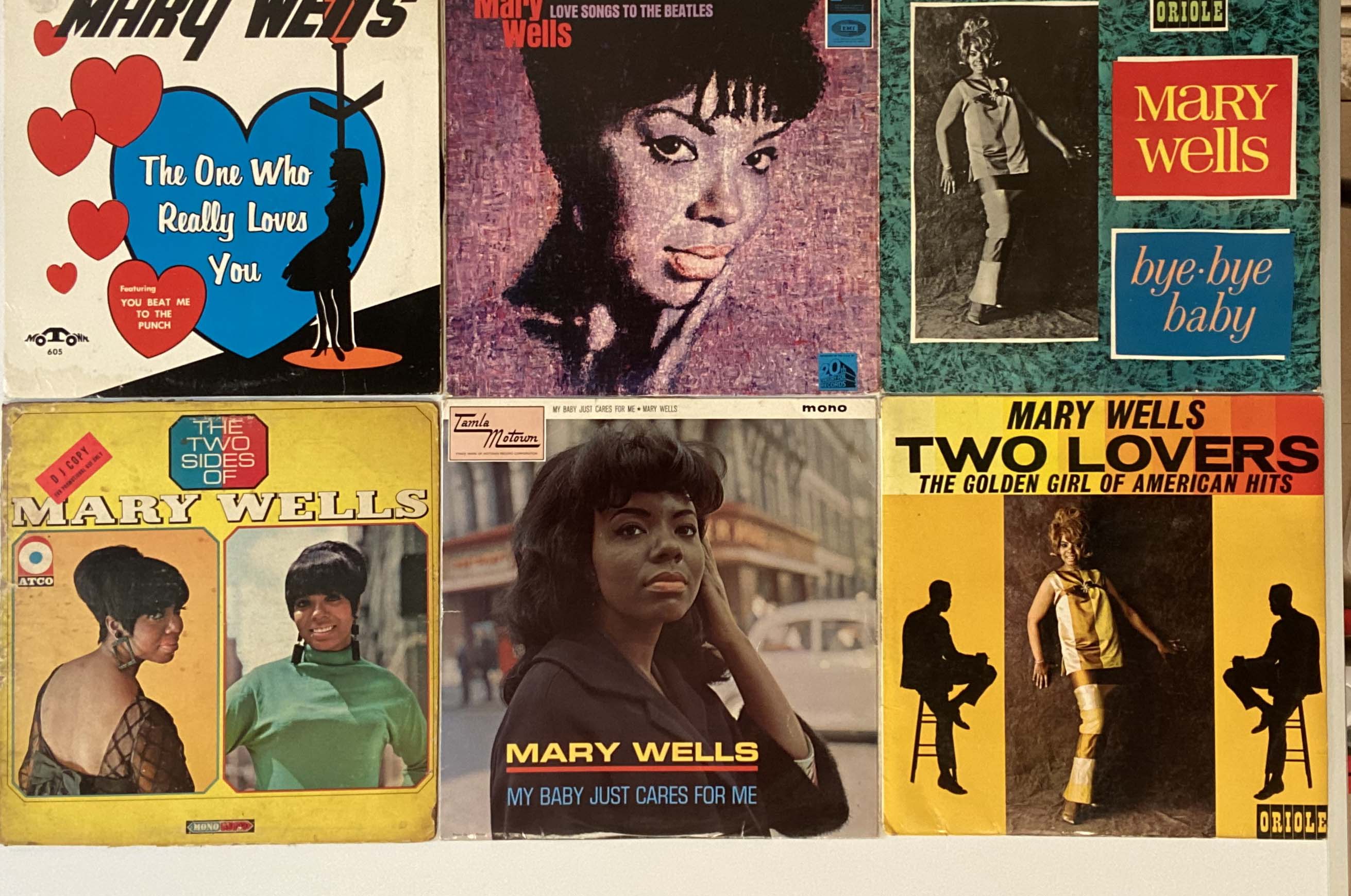 MARY WELLS - LPs. Fantastic collection of 14 x LPs from Mary including original UK Oriole pressings.
