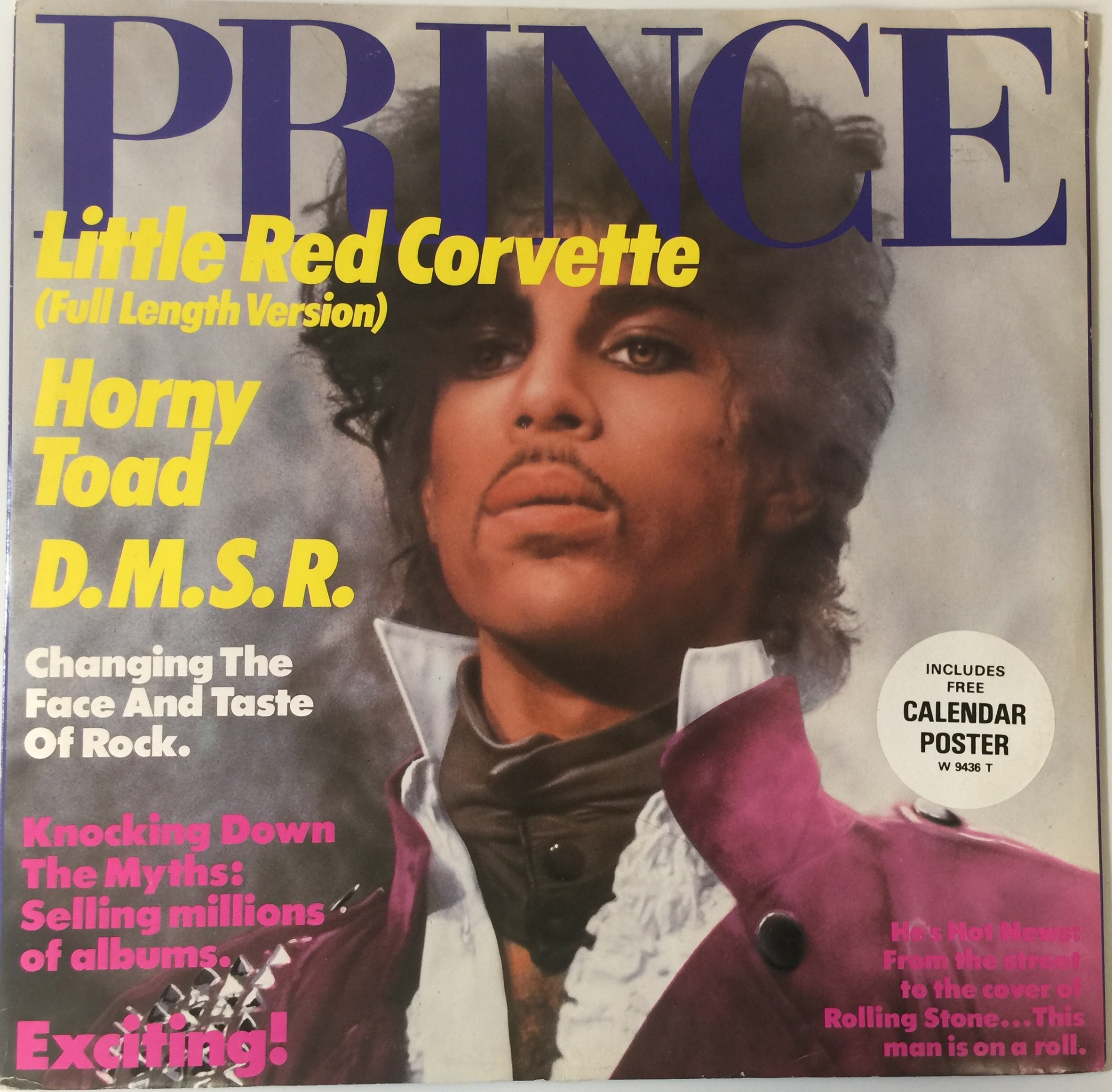 PRINCE - LITTLE RED CORVETTE 12" (WITH CALENDAR - W 9436 T).
