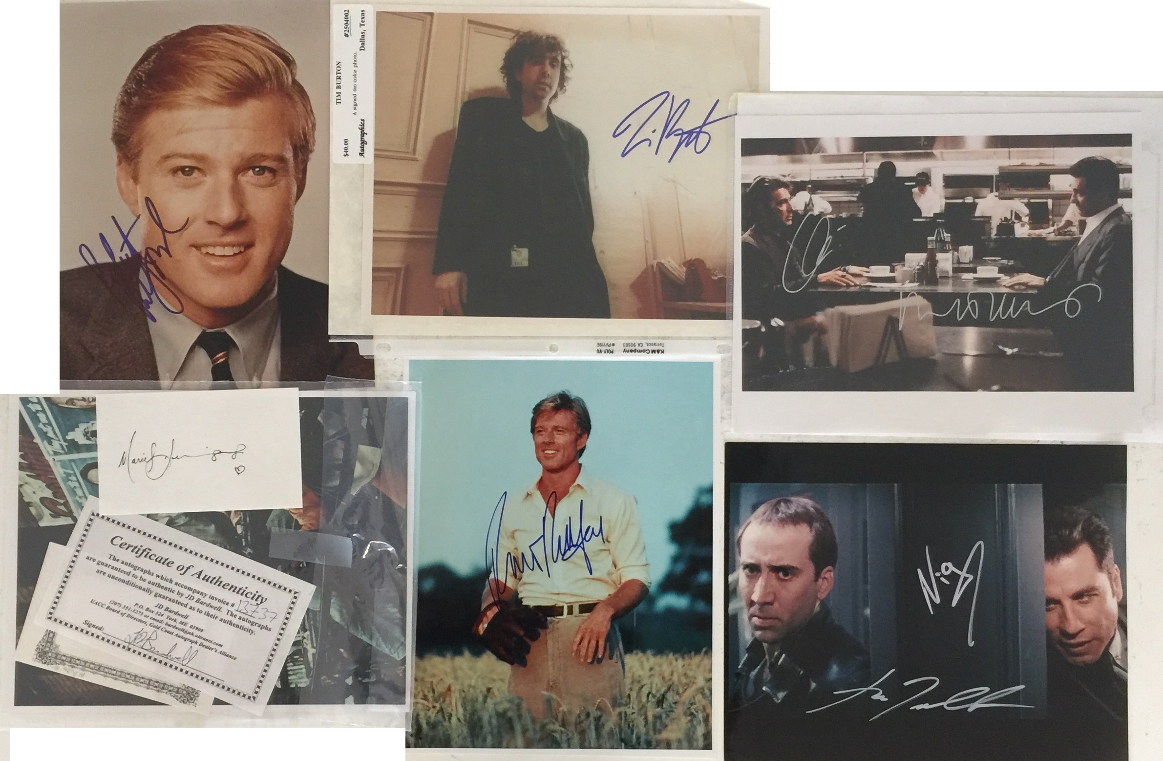 SIGNED FILM STARS PHOTOS.