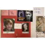 HARRY POTTER STARS AUTOGRAPHS.