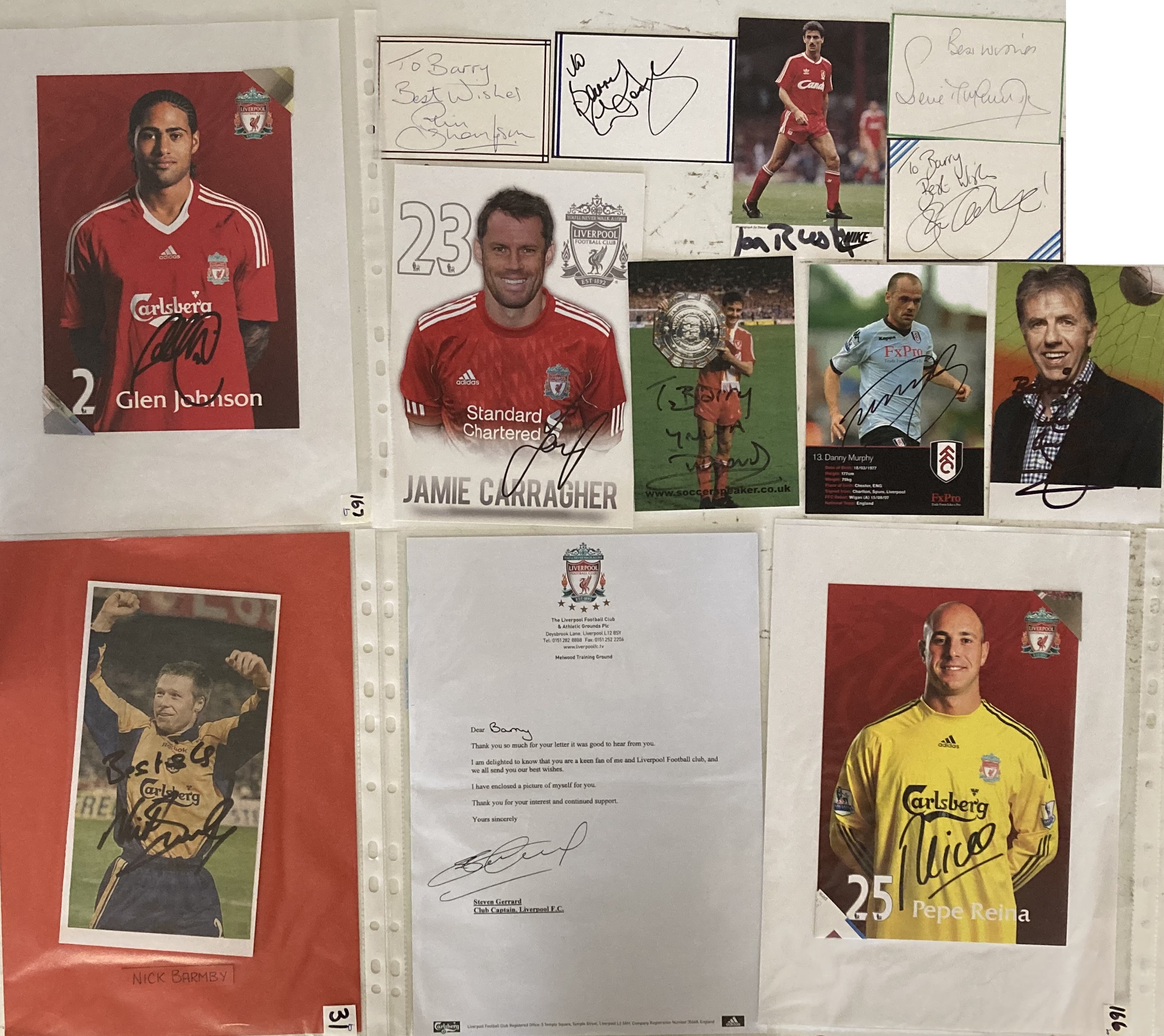 LIVERPOOL FC LEGENDS AUTOGRAPHS. - Image 3 of 5