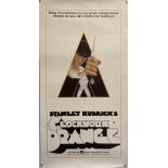 A CLOCKWORK ORANGE. Film poster advertising 'A Clockwork Orange'. Printed onto thick stock.