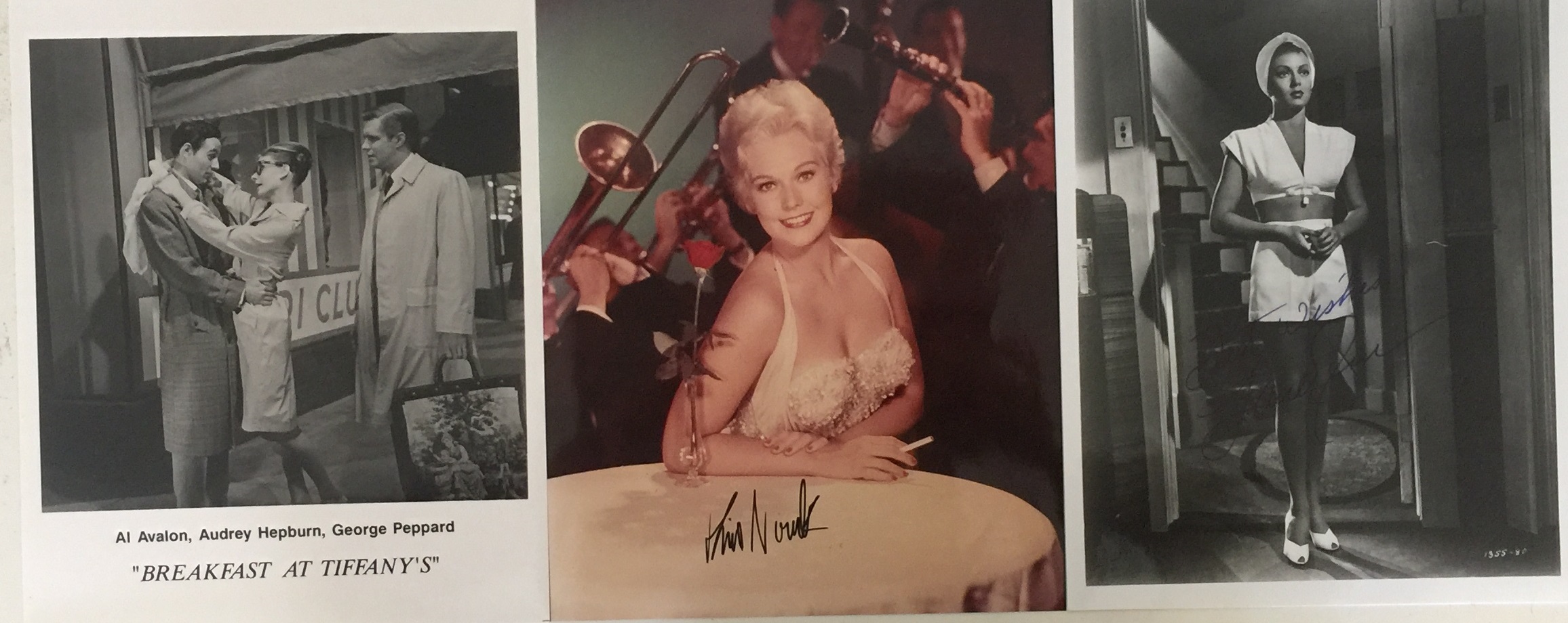 KIM NOVAK / LANA TURNER AUTOGRAPHS.