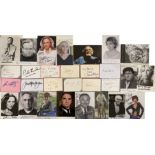 TV AND FILM STAR AUTOGRAPHS - MOSTLY BRITISH.