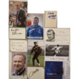 FOOTBALL LEGENDS AUTOGRAPHS - INC PELE AND WORLD CUP WINNERS.