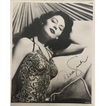 AVA GARDNER. An original black and white 8 x 10" photo signed clearly by Ava Gardner.