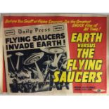 EARTH VERSUS THE FLYING SAUCERS ORIGINAL UK QUAD.