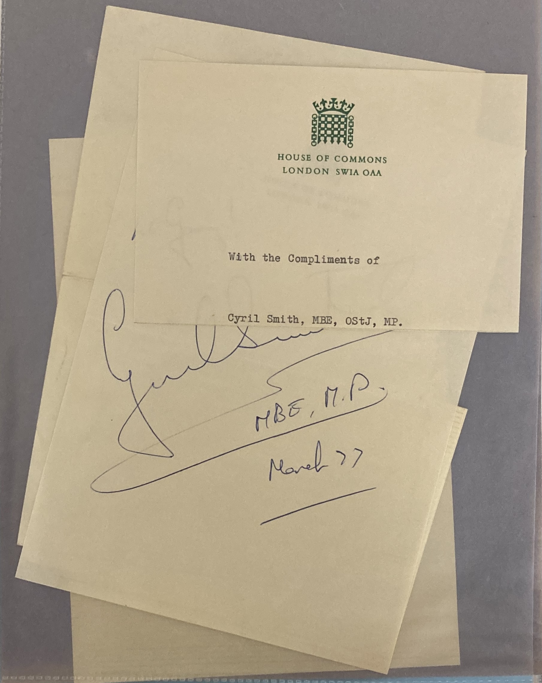 UK AND OTHER POLITICIANS INC DONALD TRUMP - AUTOGRAPHS. - Image 14 of 35