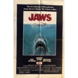 JAWS ORIGINAL US ONE SHEET POSTER. An original US one sheet poster (27 x 41") for 'Jaws'.