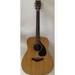 YAMAHA FG-180 GUITAR. A Yamaha FG 180 acoustic guitar with hard case.