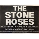 STONE ROSES EMPRESS BALLROOM BLACKPOOL. A 1989 Empress Ballroom poster mounted to card (20 x 15").