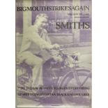 THE SMITHS BIGMOUTH STRIKES AGAIN POSTER. An original poster for The Smiths - Bigmouth...