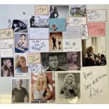 POP LEGENDS AUTOGRAPHS - INC TAYLOR SWIFT. Approx 30 items signed by 90s / 00s pop stars.