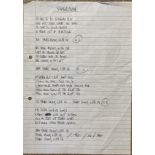 OASIS NOEL GALLAGHER HANDWRITTEN LYRICS - SHAKERMAKER.