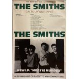 THE SMITHS ON TOUR WITH JAMES POSTER. An original poster for The Smiths 1986 tour with James .