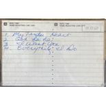 PRINCE - UNRELEASED 'ROSIE GAINES' CASSETTE DEMO WITH HANDWRITTEN LABELS BY PRINCE.