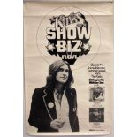 THE KINKS - RCA SHOWBIZ POSTER. An original poster circa 1972 for Everybody's in Show-Biz.