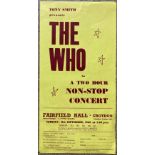 FAIRFIELD HALL CROYDON FLYER ARCHIVE - THE WHO.