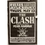 THE CLASH - AYLESBURY FRIARS ORIGINAL POSTER 1982.