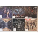 METAL & HARD ROCK LPS & 12". A mega collection of around 39 mixed metal genre LPS and some 12".