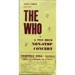 FAIRFIELD HALL CROYDON FLYER ARCHIVE - THE WHO.