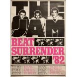 THE JAM BEAT SURRENDER 1982 POSTER..