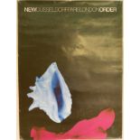 NEW ORDER POSTERS. An original tour poster circa 1987 for the New Order EU tour dates.