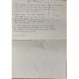 NOEL GALLAGHER OASIS HANDWRITTEN LYRICS - GAS PANIC.