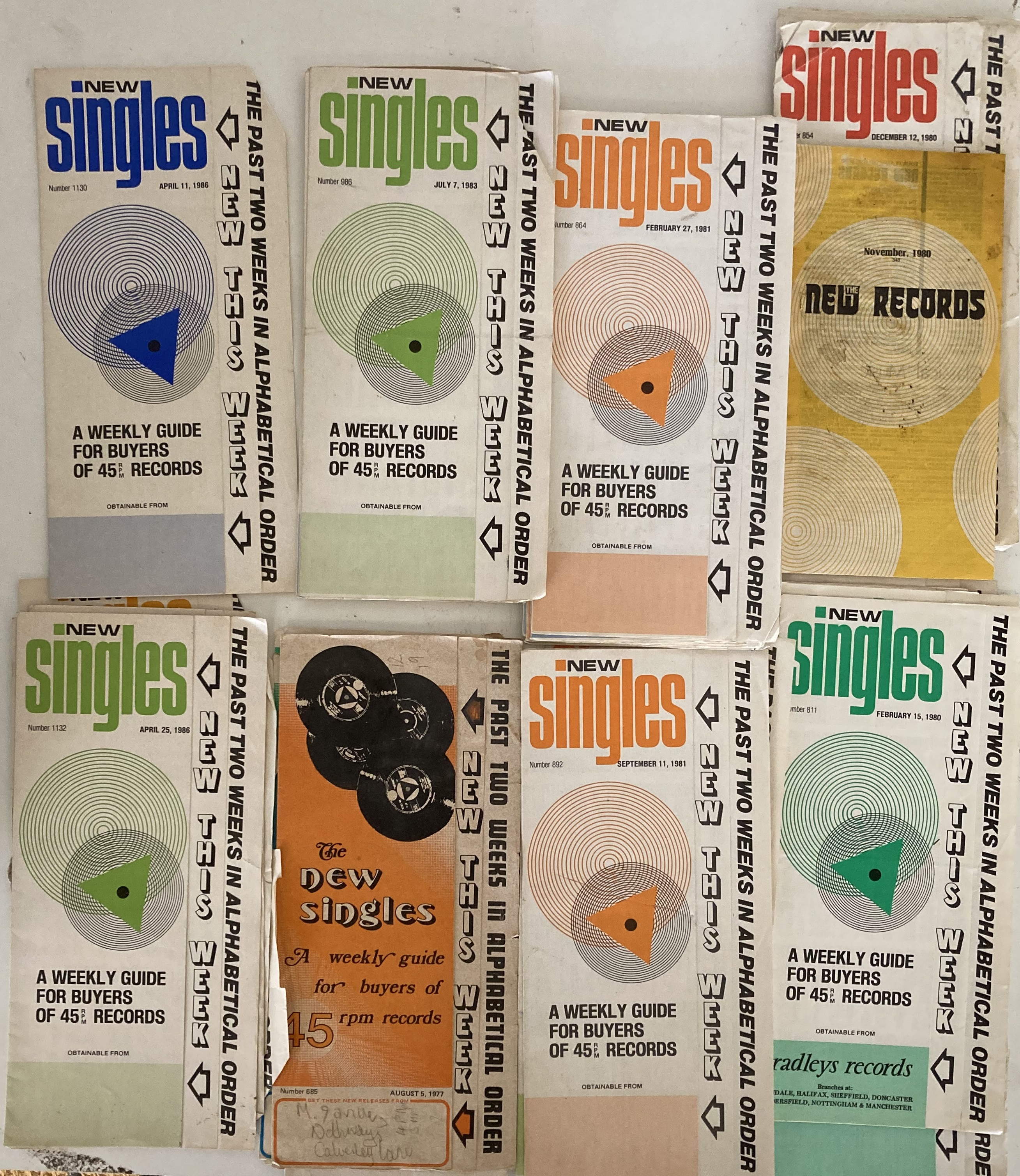 NEW SINGLES RELEASES CATALOGUES 1970S/80S. - Image 3 of 3