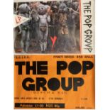 THE POP GROUP Y PROMO POSTER. An original 1979 promotional poster for The Pop Group - Y.