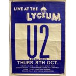 U2 SHEFFIELD LYCEUM 1981 POSTER.