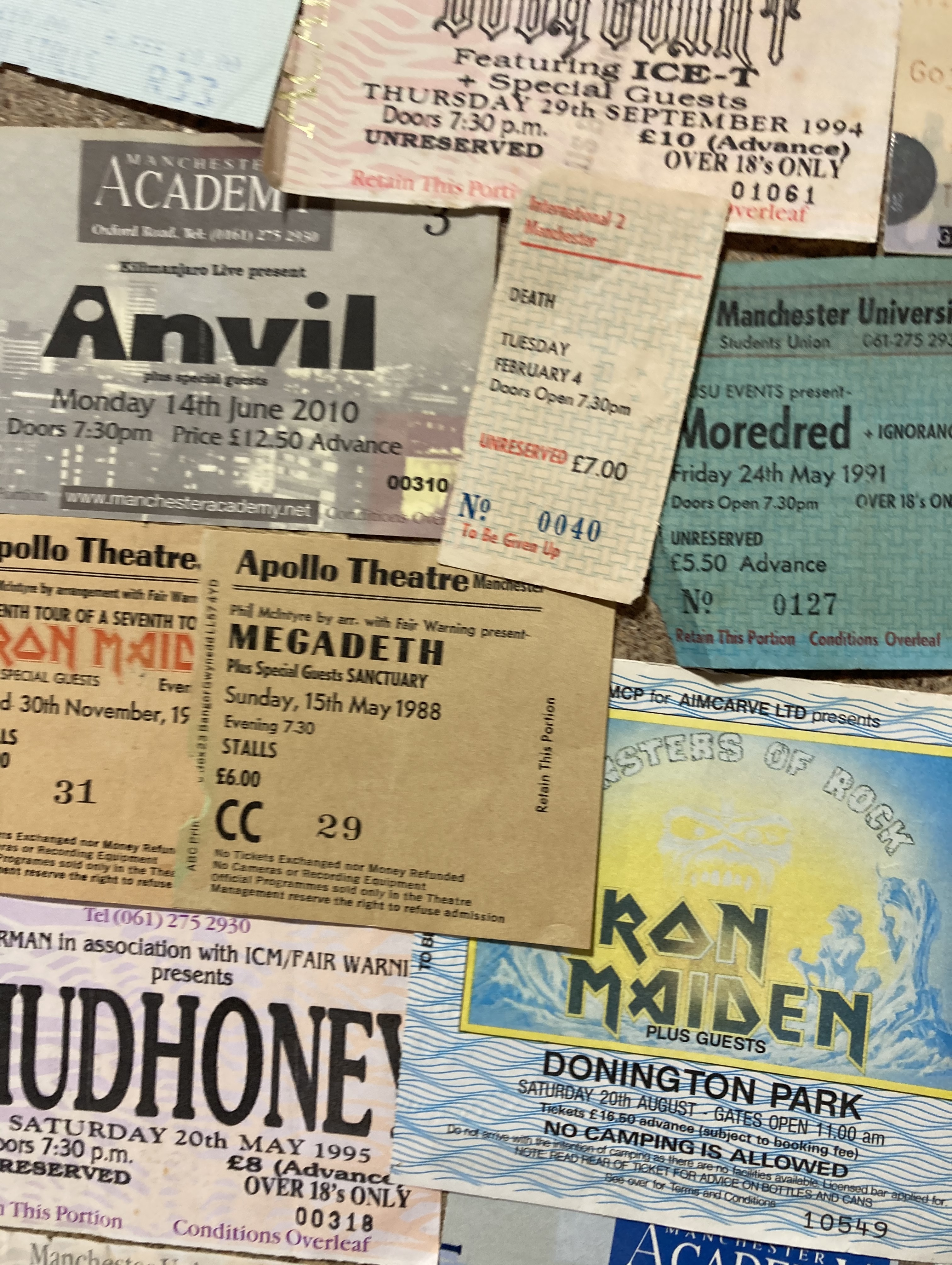 METAL AND HEAVY ROCK CONCERT TICKET ARCHIVE. - Image 5 of 8