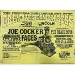 GREAT WESTERN 1972 POSTER - JOE COCKER/GENESIS/SLADE.