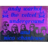 VELVET UNDERGROUND HAND PAINTED POSTER.