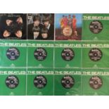 THE BEATLES - REISSUE 7" (COMPLETE STUDIO RUN WITH EPs).