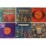 THE BYRDS - 7"/EP COLLECTION (SOUTH AMERICAN & ROW PRESSINGS).