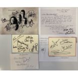 1960S/70S BANDS AUTOGRAPHS - PROCOL HARUM / SEARCHERS / ZOMBIES.