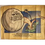 THE WHO - WHO PUT THE BOOT IN POSTER. An original poster advertising The Who on tour in May 1975.