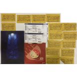 KATE BUSH 2014 'BEFORE THE DAWN' BOOK, GOLDEN TICKETS AND MORE.