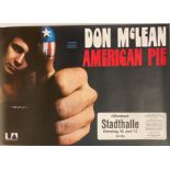 DON MCLEAN GERMAN CONCERT POSTER.