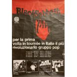 BLACK SABBATH ITALIAN TOUR POSTER.