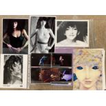 KATE BUSH SIGNED ITEMS AND FAN TAKEN PHOTOS.