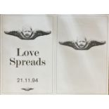 STONE ROSES - LOVE SPREADS POSTERS. Two original Stone Roses promotional posters for Love Spreads.