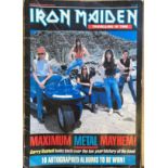 IRON MAIDEN 1990 TOUR POSTER.