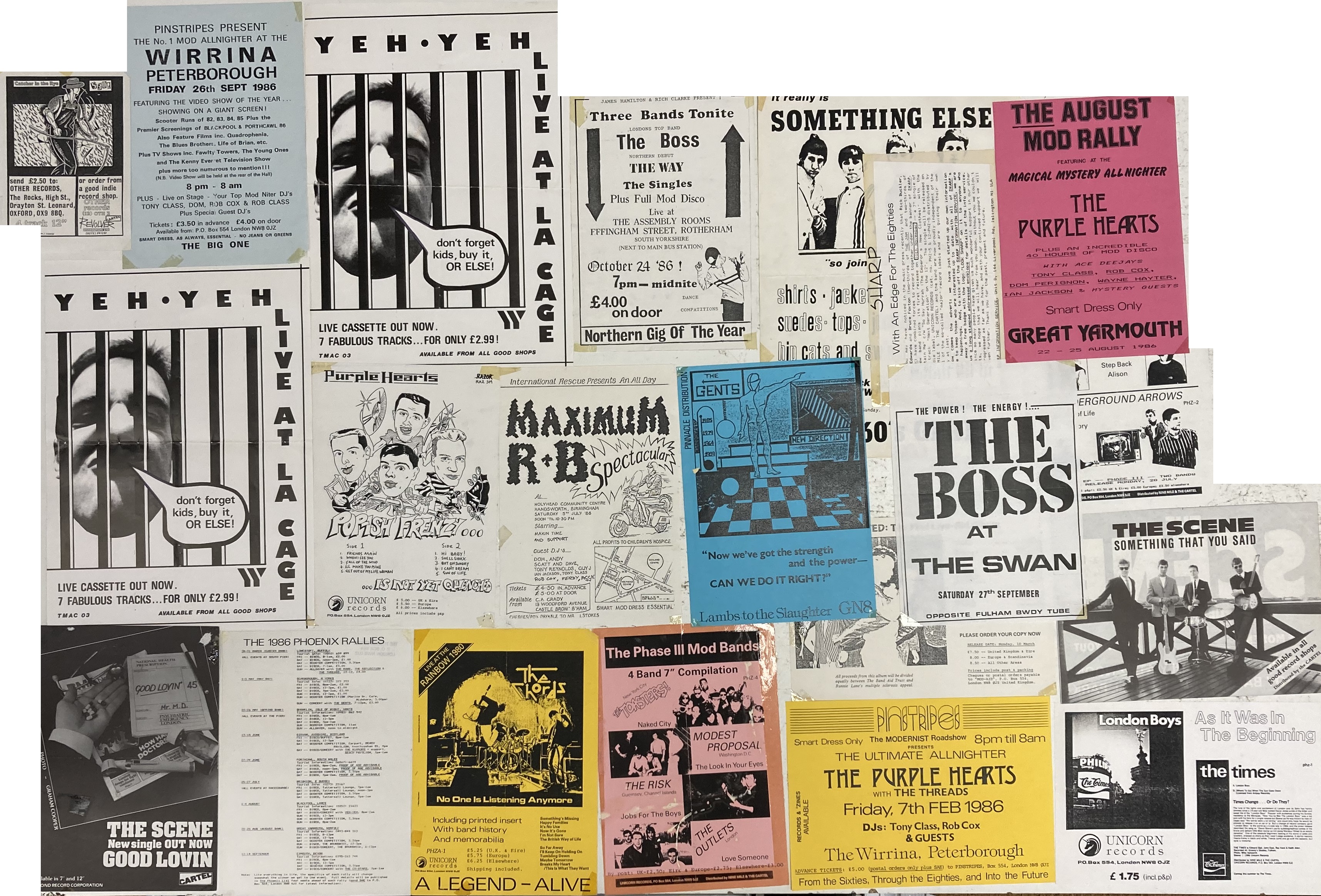 MOD REVIVAL FLYERS, PROMO ITEMS, MEMORABILIA. - Image 3 of 3