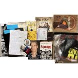 ASSORTED ROCK AND POP SIGNED ITEMS.