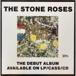 THE STONE ROSES - DEBUT ALBUM PROMOTIONAL POSTER.