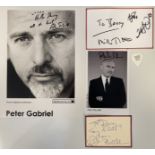 GENESIS AND RELATED ARTISTS - AUTOGRAPHS.